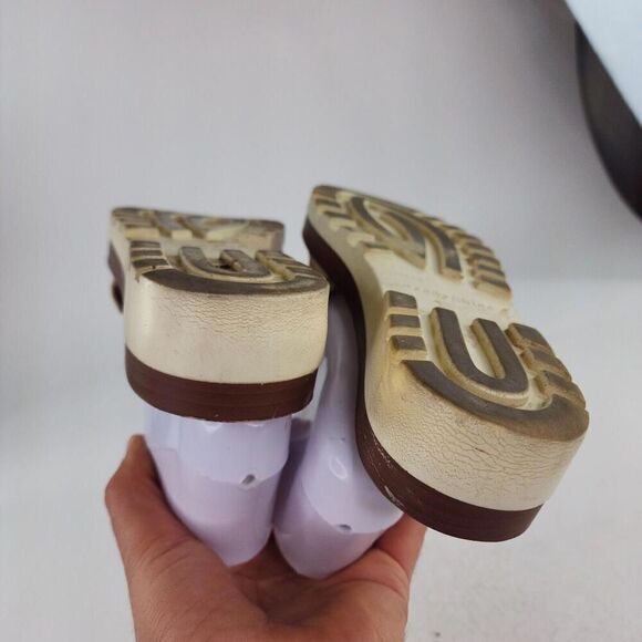 See by Chloe Robin Ivory Beige Leather Slip-On US 7.5 Low Wedge Slide Sandals - Picture 8 of 10